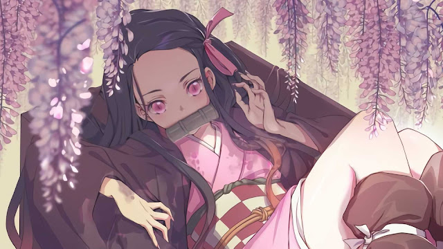 nezuko wallpaper aesthetic