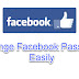 How do I change my password in Facebook?