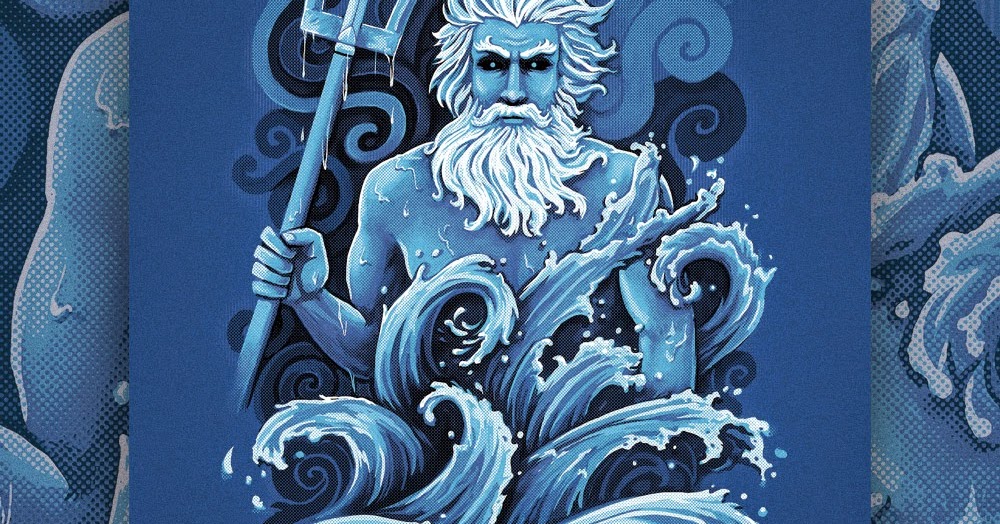 Dieu De La Mer En 5 Lettres Illustration de Poséidon le Dieu des Mers et Océans | c0y0te7