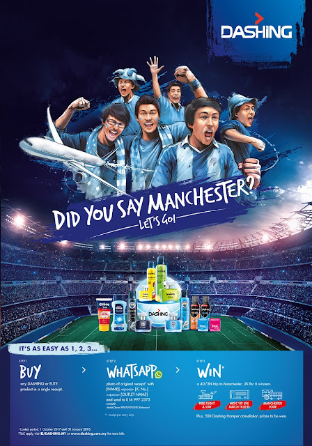 DASHING - Let's Go Manchester | Beli Produk DASHING Dan Menang 4D3N Ke Manchester