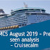 MCS August 2019 Pre-seen video analysis Cruise calm - CIMA Management Case Study 