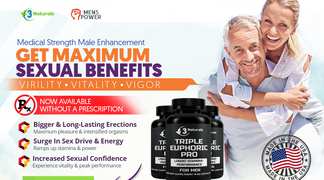 H 4 Healths Triple Euphoric Pro 100 Natural & FDAApproved Male