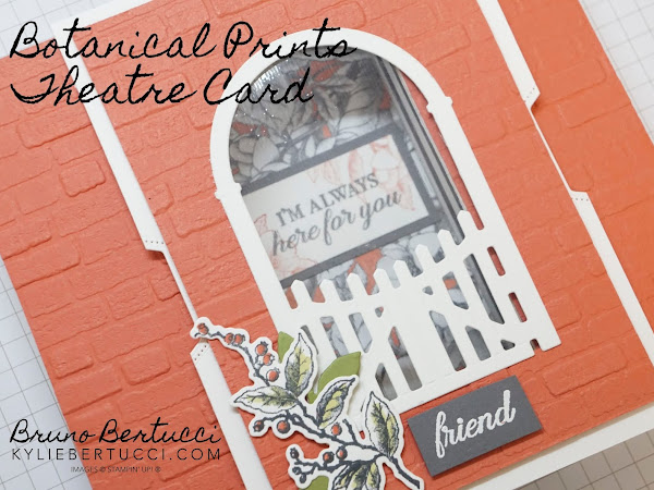 Botanical Prints Theatre Card by Bruno | VIDEO Tutorial
