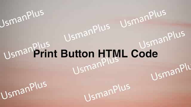 print button html css