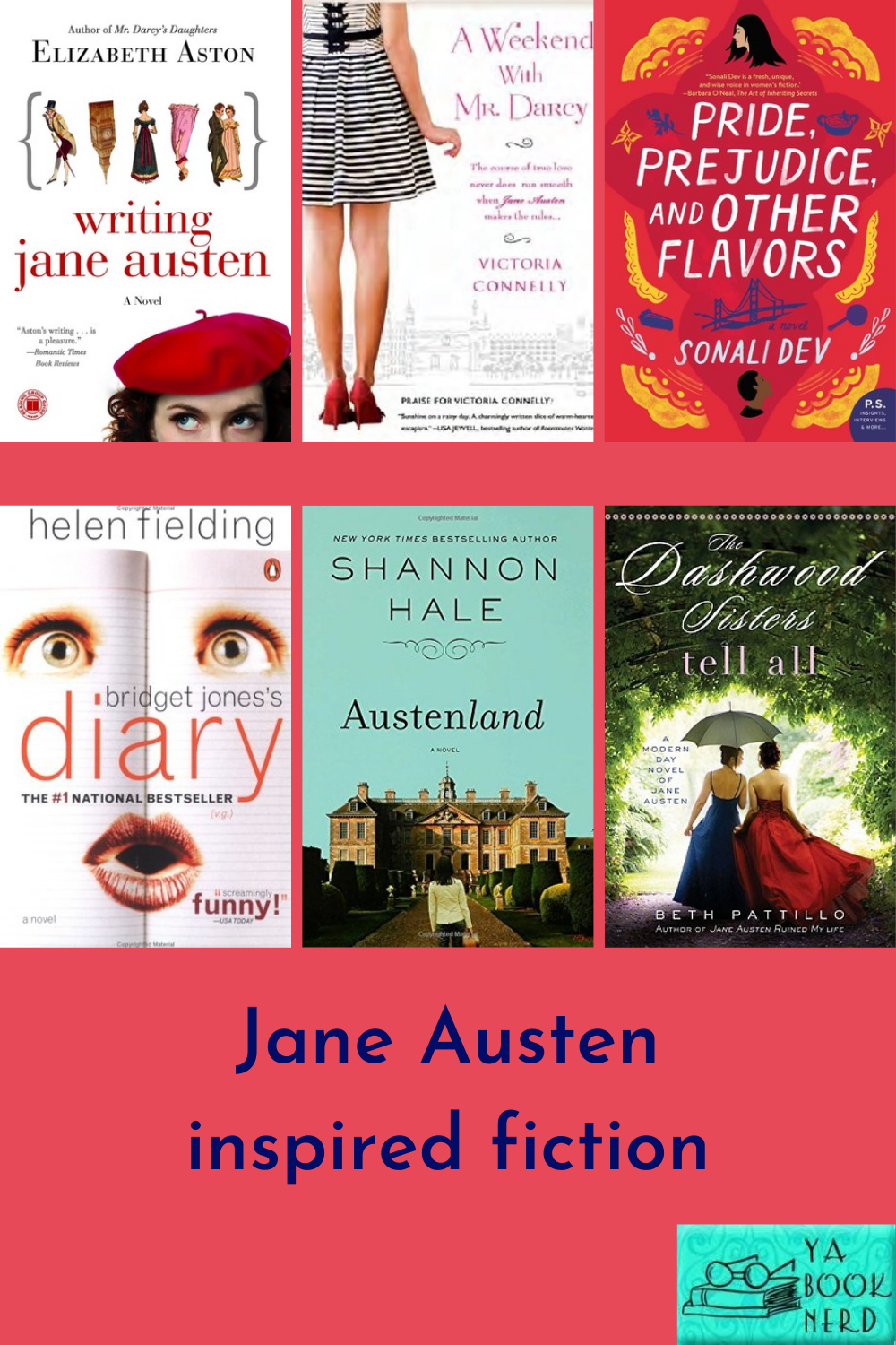 YABookNerd Book List Jane Austen Modern Fiction