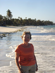 Debra on Jambiani Beach, Zanzibar