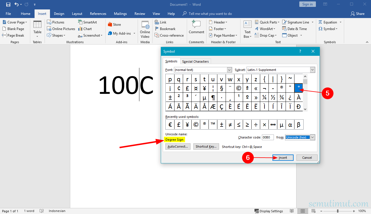 Cara Membuat Simbol Derajat di Microsoft Word (+Gambar ...