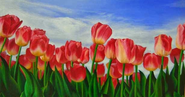 Kumpulan gambar untuk Belajar mewarnai: gambar bunga tulip ...