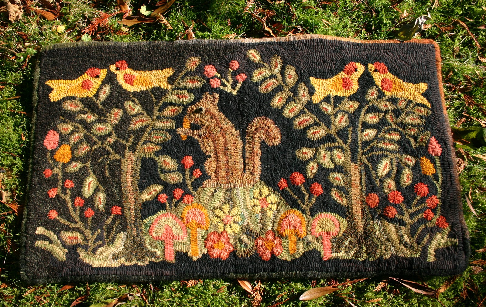 Mouse Droppings Adaption of French Canadian Hooked Rug