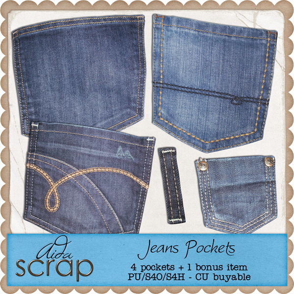 Aida Scrap: Jeans Pockets