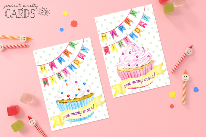 Pink Birthday Printable Card Digital Birthday Card Happy Birthday Digital  Card