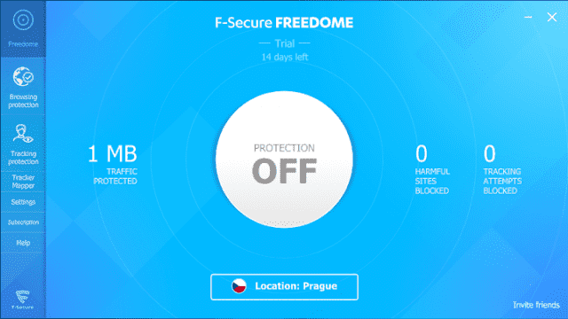 Screenshot F-Secure Freedome VPN 2.28.5979 With Trial Reset Screenshot F-Secure Freedome VPN 2.28.5979 With Trial Reset