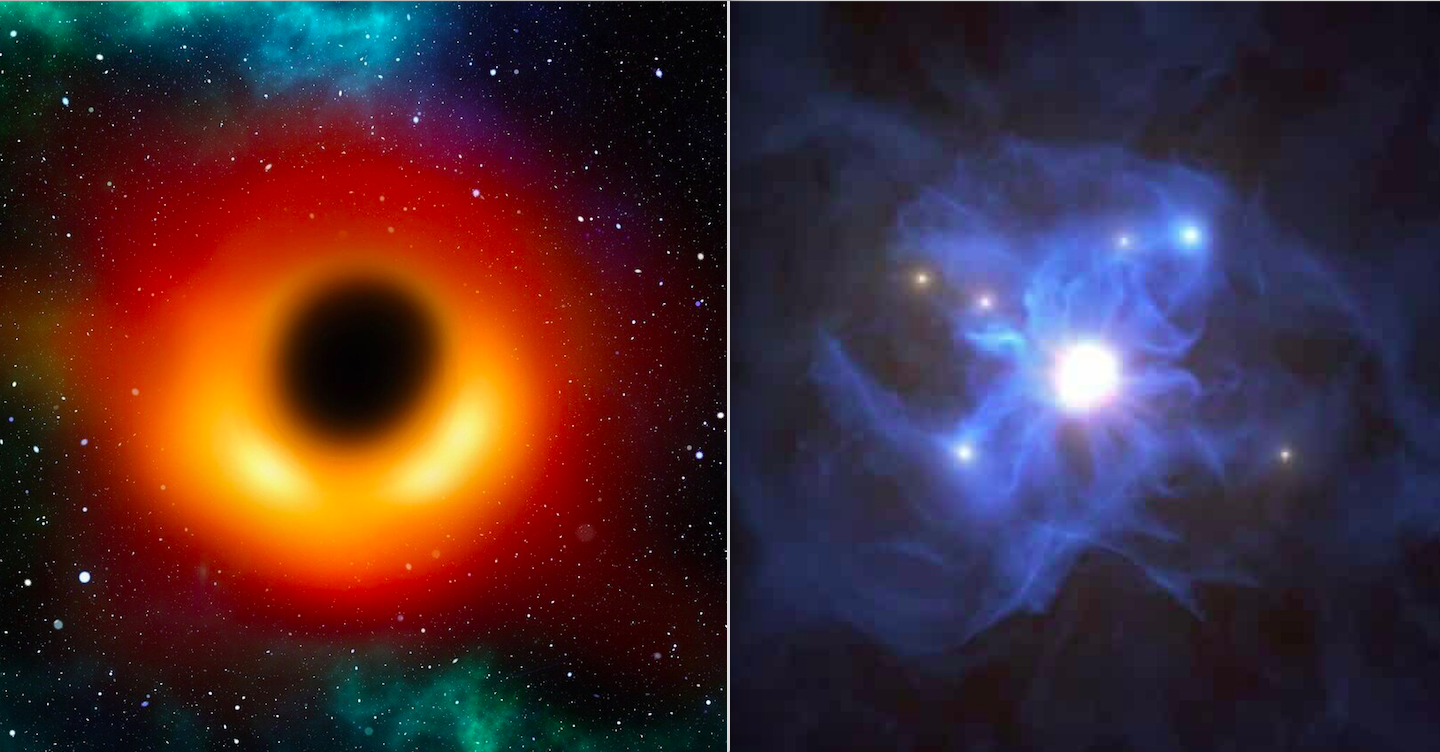 Astronomers Detect Light Behind Supermassive Black Hole