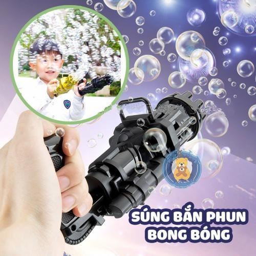 Súng đồ chơi tạo bong bóng cho bé 20x9x6.8cm