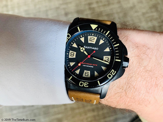 Undone Aqua Pro-Custom Time Bum Santiago wrist