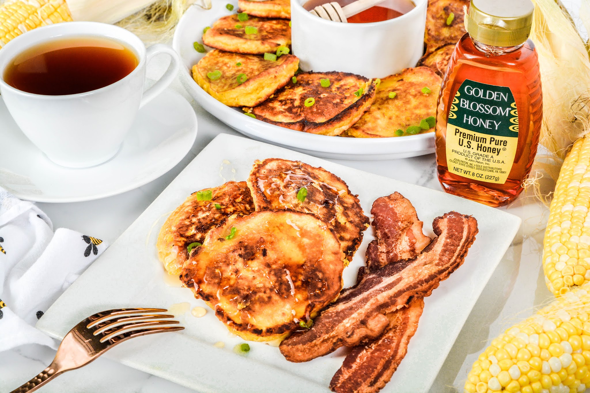 Theresa's Mixed Nuts: Corn Fritters for BTS Mornings