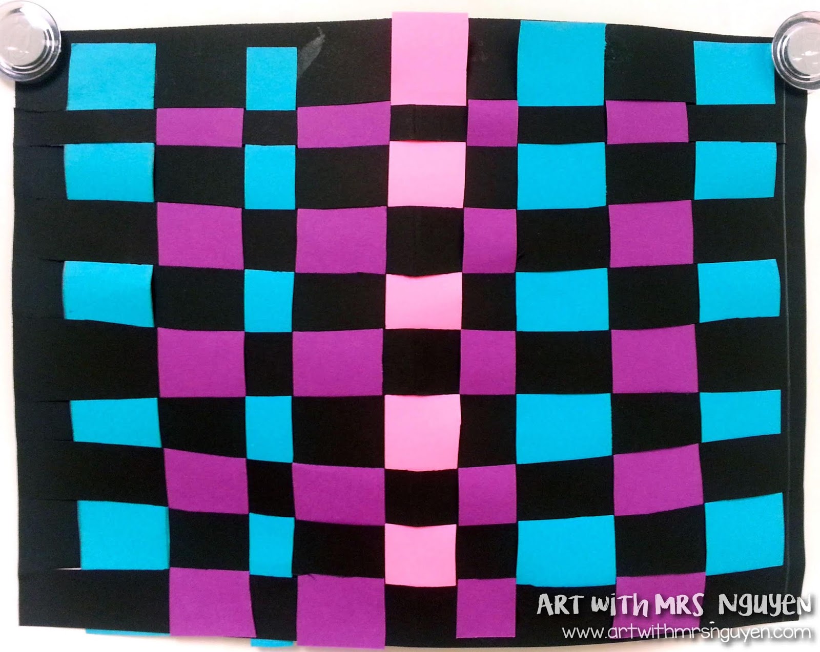 Op Art Paper Weaving (3rd and 5th) Art with Mrs. Nguyen