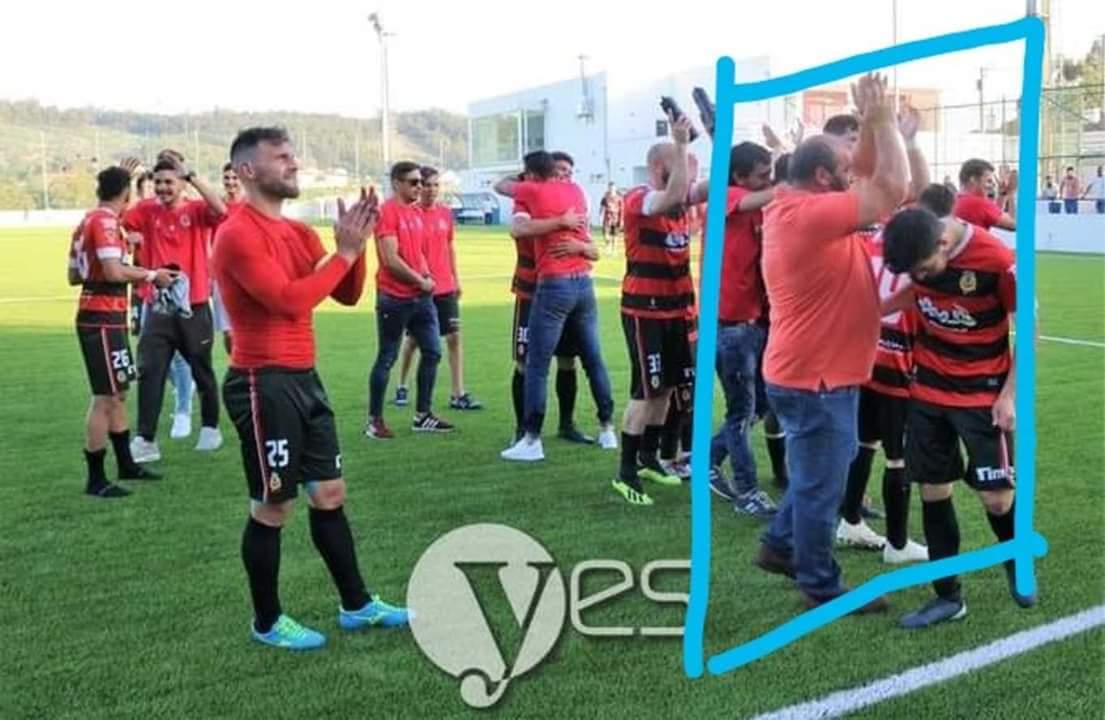 Insólito na AF Porto: Um dos fiscais de linha "apanhado" a festejar com clube que arbitrou (actualizada) 