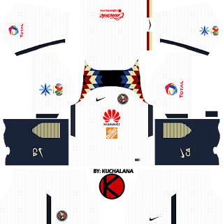 Club América Kits 2017/2018 - Dream League Soccer