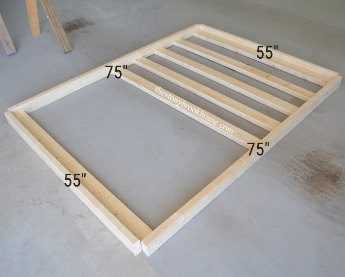 Easy Bed Frame for Under 40! The Stonybrook House