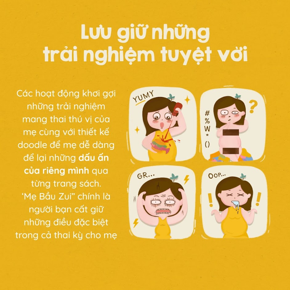 [A116] Mẹ Bầu Zui: Cuốn sách giúp Mẹ "đánh bay" stress