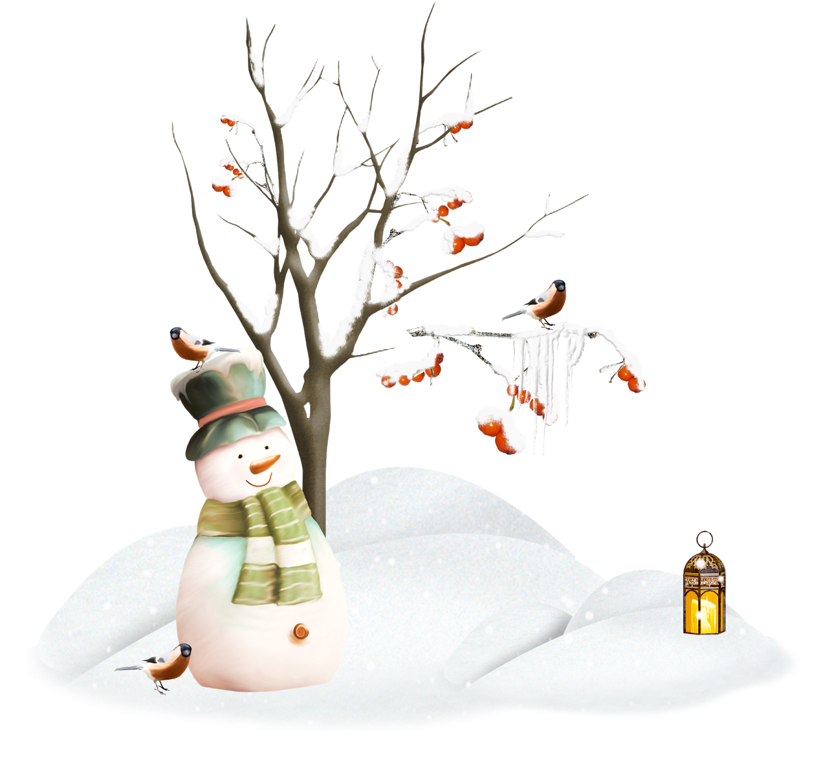 снеговик в одежде. зима на прозрачном фоне. новогодний пейзаж на белом фоне. зима клипарт. зимние картинки клипарт.