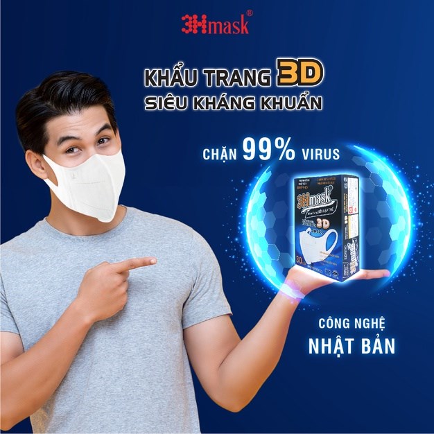 [THÙNG] KHẨU TRANG Y TẾ 3D SIÊU LẬP THỂ QUAI BẢN