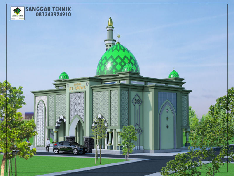  GAMBAR  DESAIN MASJID  MODERN 2 LANTAI  SANGGAR TEKNIK