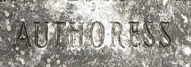 Authoress written on tombstone