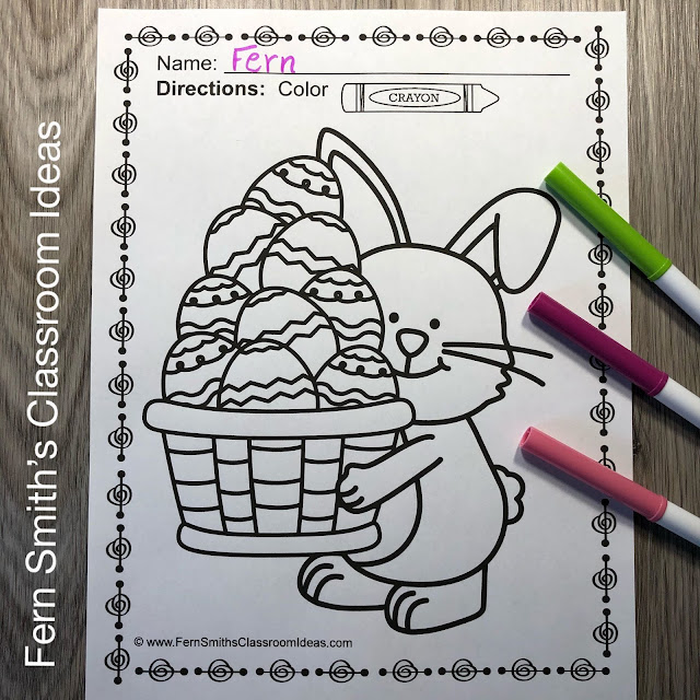 Easter Coloring Pages - 33 Pages of Easter Coloring Fun! #FernSmithsClassroomIdeas