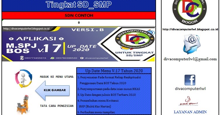 CONTOH SPJ BOS DOWNLOUD APLIKASI SPJ BOS TAHUN 2020