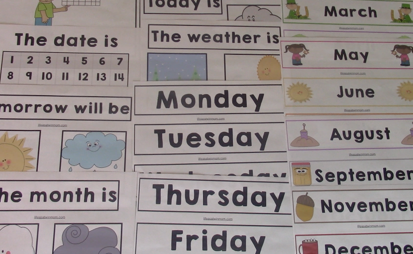 Shirlee Alicia: FREE PRINTABLE CALENDAR BOOK - HOMESCHOOL - KINDERGARTEN