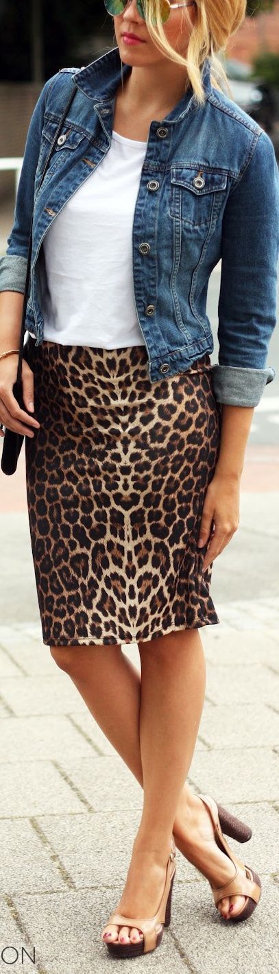 Style Know Hows: Leopard and Denim, just a perfect match