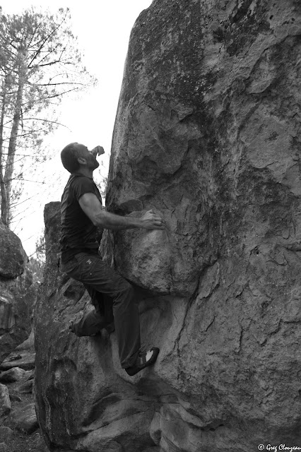 David dans le jeté de l'Envol du Martinet, Rocher Fin David dans le jeté de l'Envol du Martinet, Rocher Fin