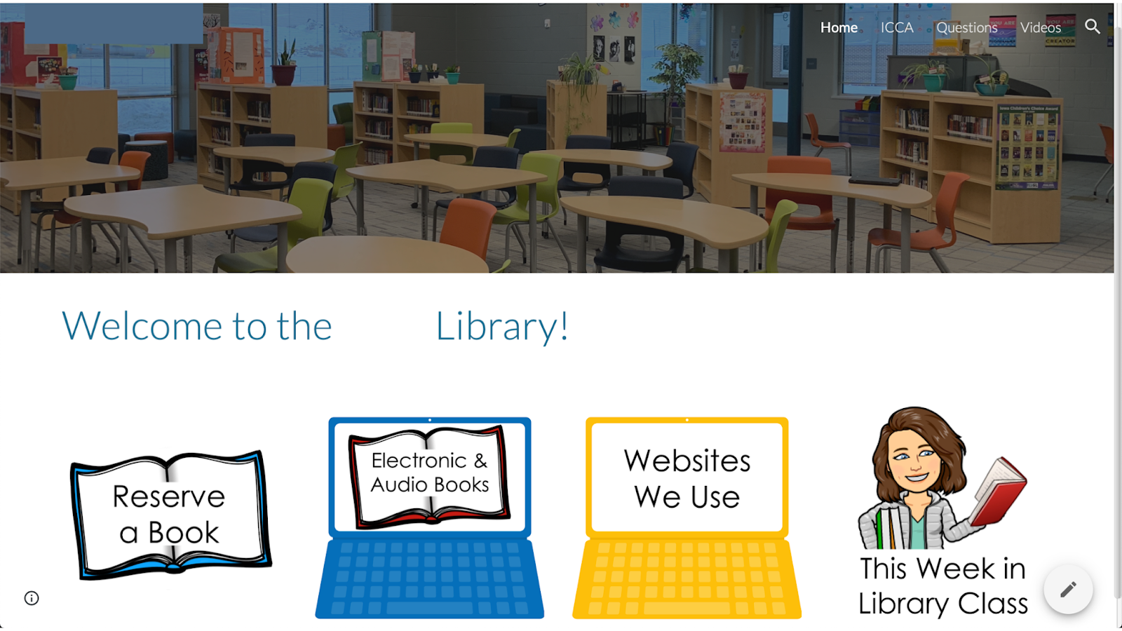 Google Sites and Google Classroom in the Library Fifth in the Middle