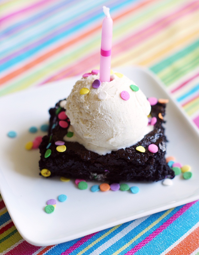 Birthday Cake Oreo-Stuffed Brownies