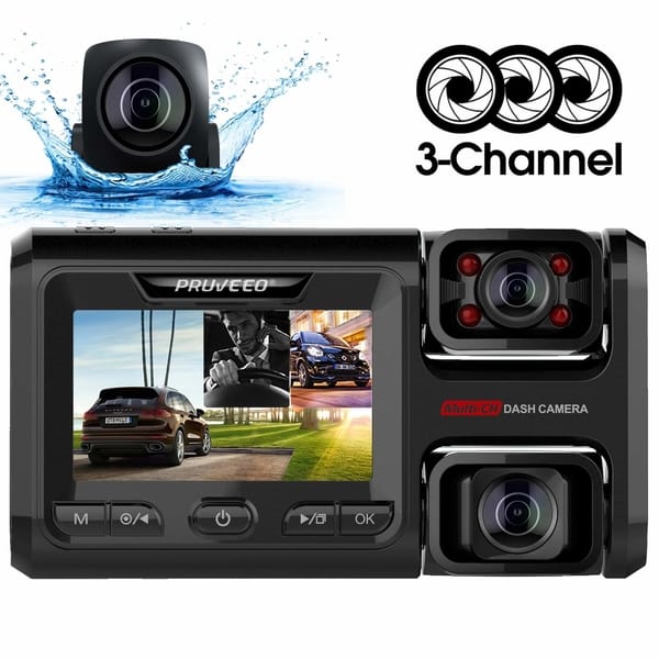 pruveeo d90 4 channel dash cam