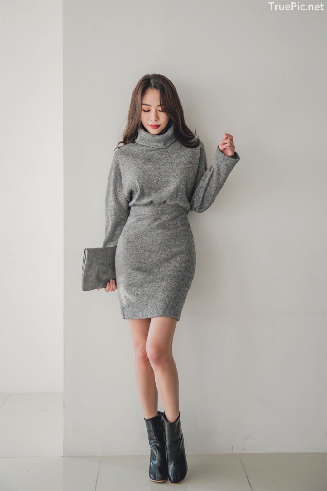 Korean fashion model - An Seo Rin - Woolen office dress collection - TruePic.net - Picture 27
