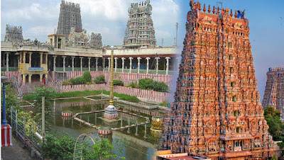 meenakshi temple , gopuram meenakshi temple