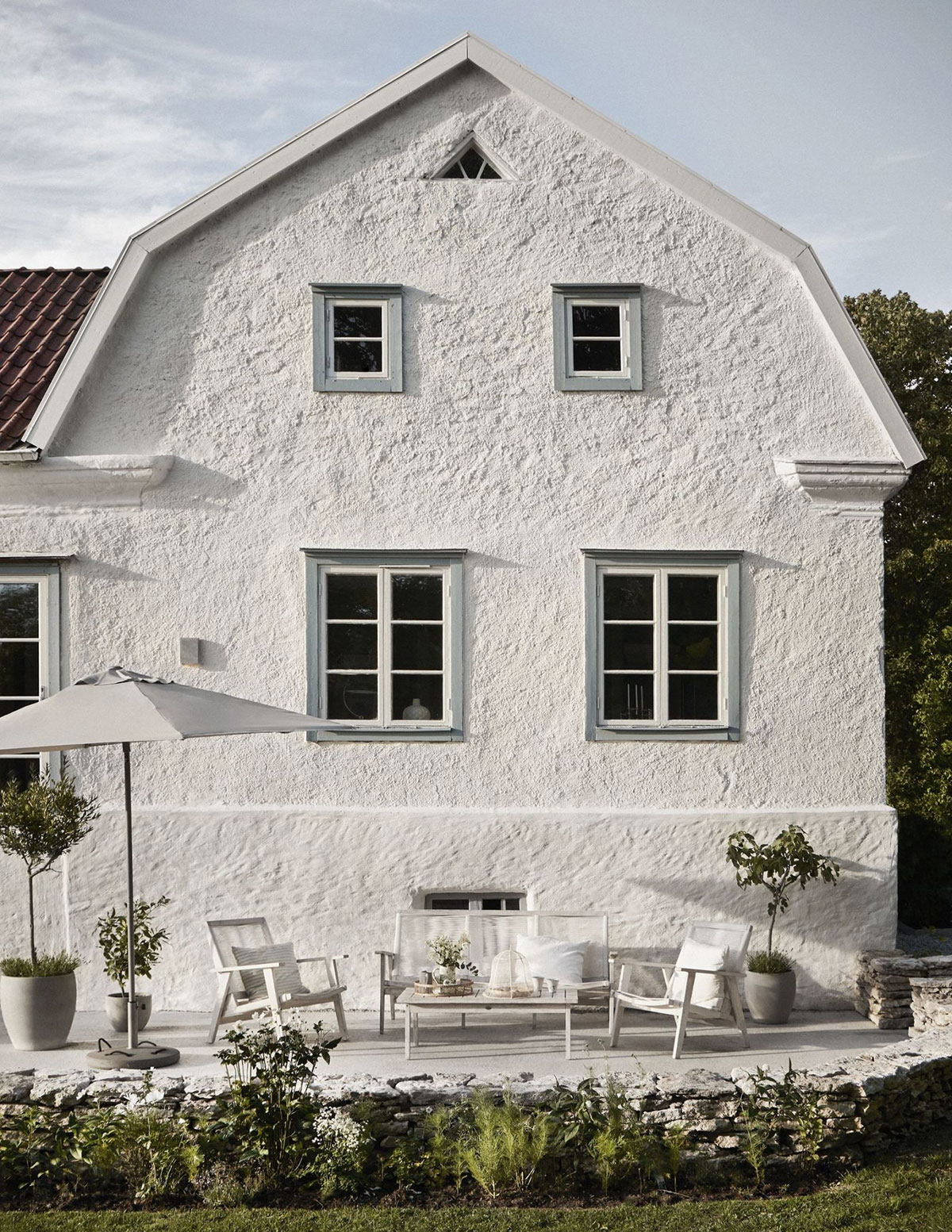 Traditional house with moody interiors on Gotland Island in Sweden