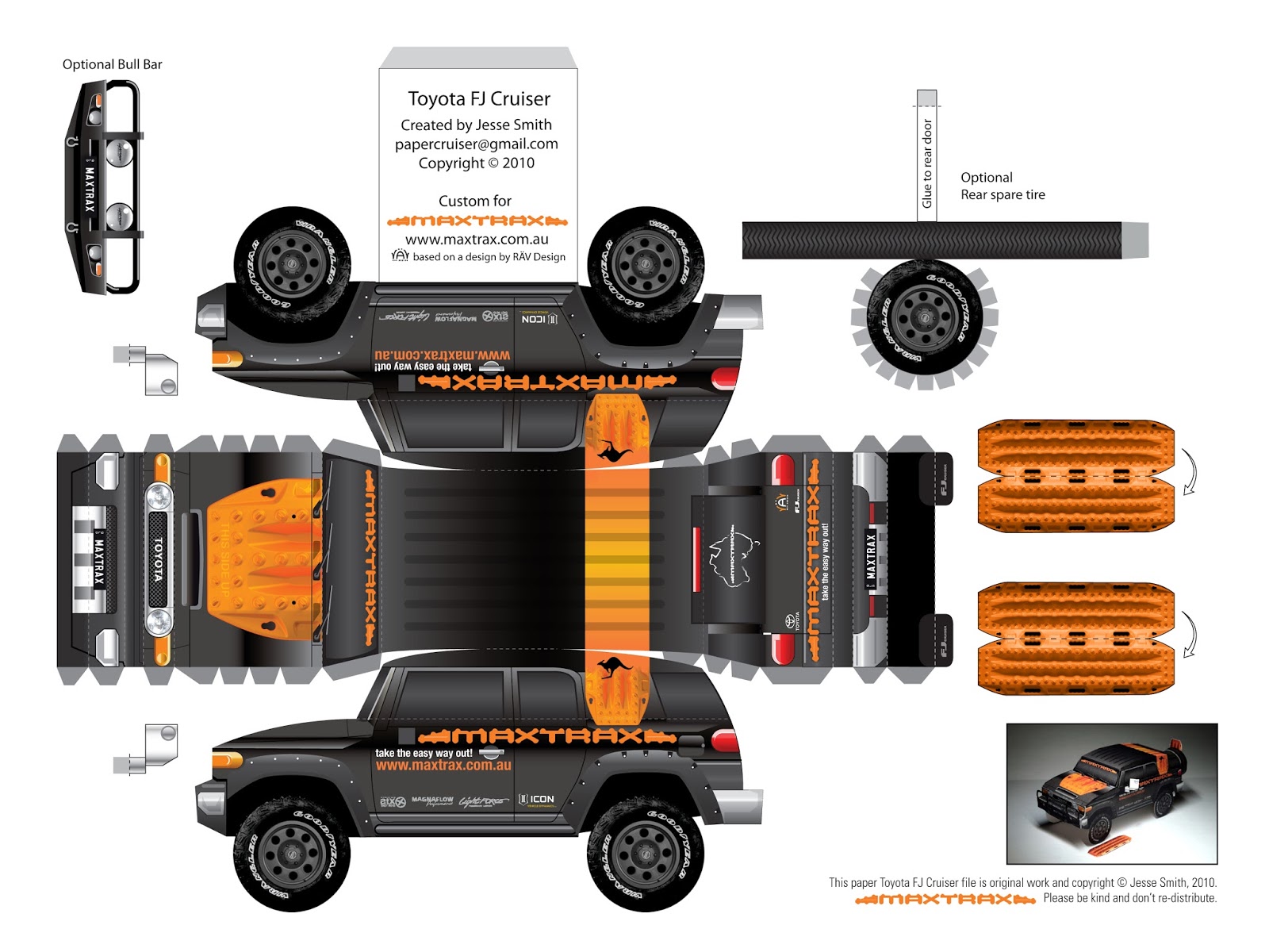 Papercraft Toyota Land Cruiser