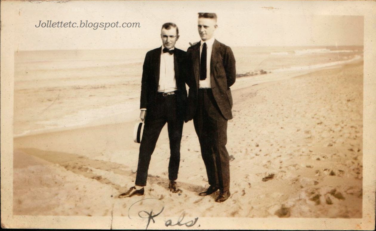 Unknown men in suits Ocean View, VA 1919-21 http://jollettetc.blogspot.com