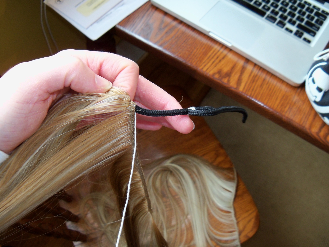 sewing to distraction: Making a Hair Switch