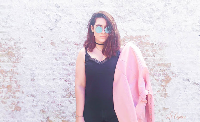 Outfit of the day Pink Zara Jacket