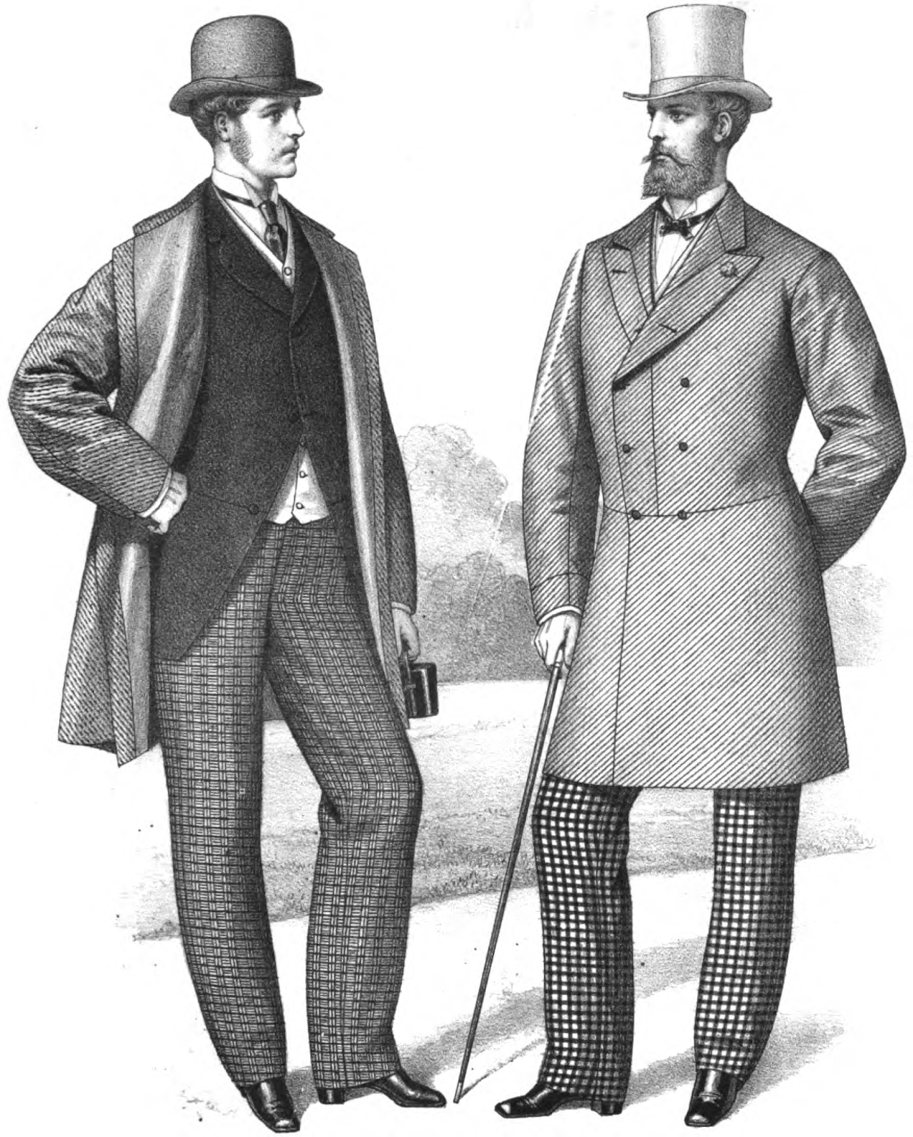 19th Century Historical Tidbits: 1873 Men's Fashions