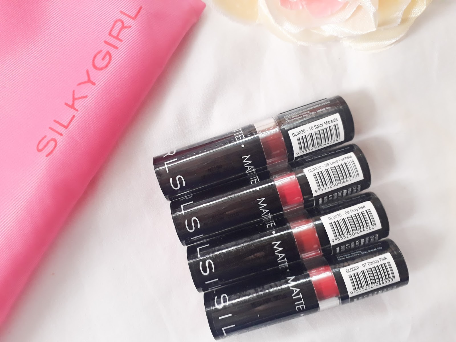 Silkygirl Cosmetics Go Matte Lip Color Swatches + Review — Sweet
