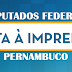 Nota à imprensa dos Deputados Federais de Pernambuco sobre a PLP 149/2019.