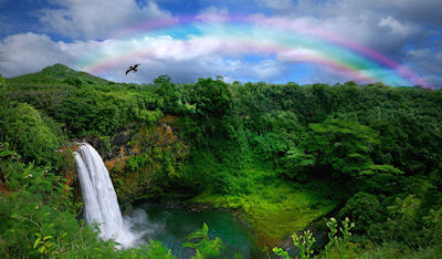 Cascadas del arcoiris - Postales de nuestra naturaleza