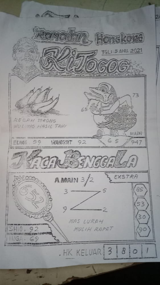 GAMBAR SYAIR TOGEL HONGKONG