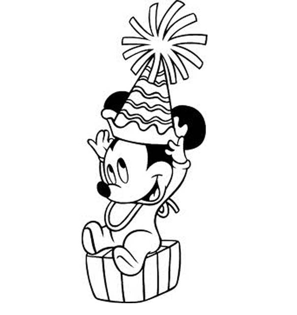 Baby Mickey Mouse and Minnie Mouse Coloring Pages